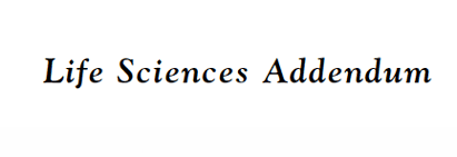 Life Sciences Addendum